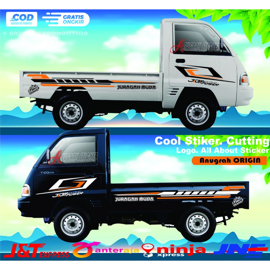 COD Cutting Mobil Pickup Futura Stiker Jet Pickup Futura Stiker Variasi Mobil Pickup Carry Futura