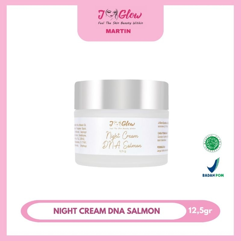 J-glow Cream Malam Spot Whitening DNA - Jglow Skincare Cream Malam 100% Original BPOM 12.5 gr