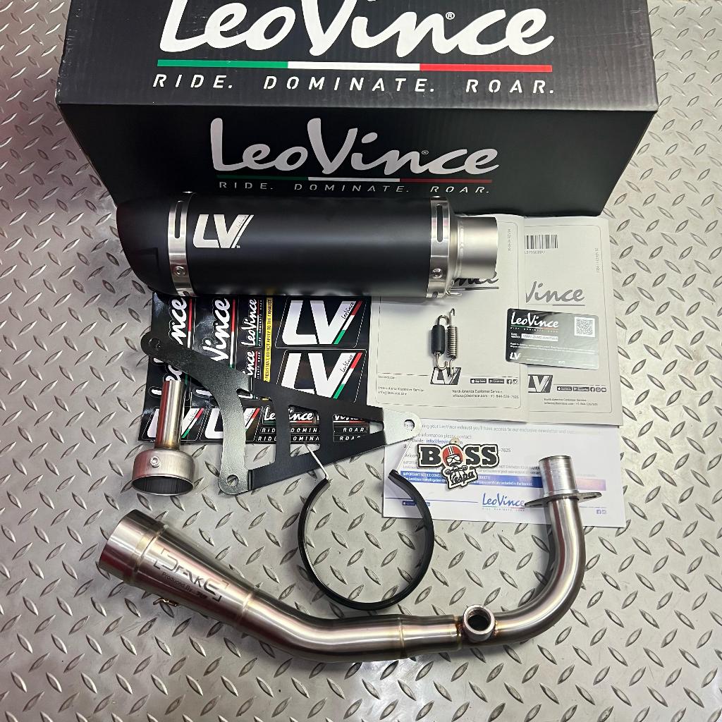 Knalpot Leovince GP Corsa Evo Stainless Black Vespa Iget