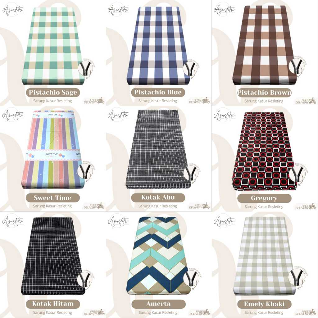 Sarung Kasur Busa Resleting - Sprei Resleting 120x200x15 Sarung Kasur No 3 Resleting
