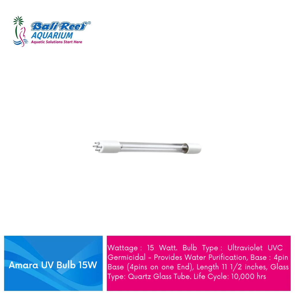 Amara UV Bulb Pengganti Bola Lampu UV Aquarium Kolam Ikan