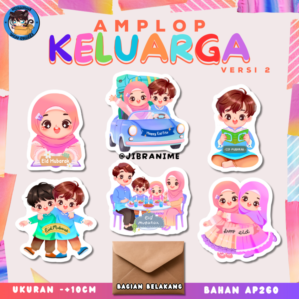 

(ISI 6) AMPLOP 3D LEBARAN BENTUK KELUARGA LUCU PREMIUM VERSI 2