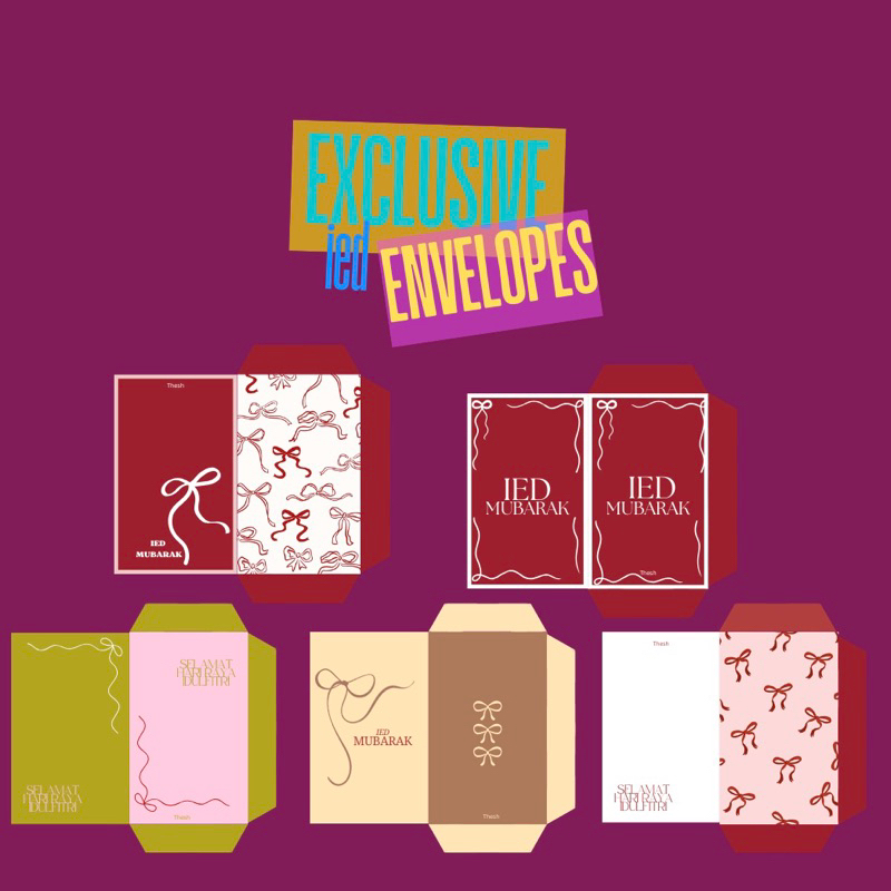 

AMPLOP AMPAU LEBARAN|Envelope Ied