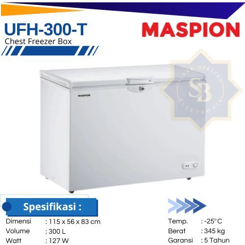 Maspion Chest Freezer Box  UFH 300 T