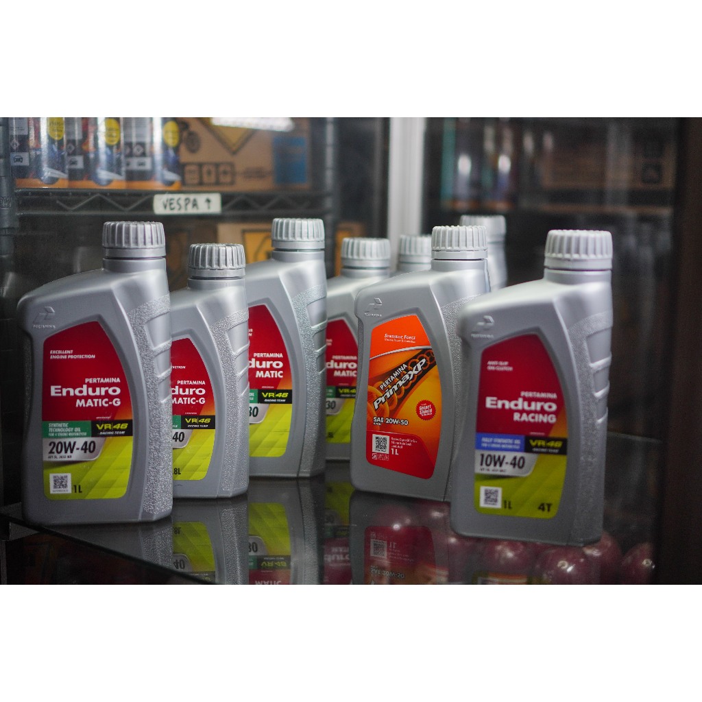 OLI PERTAMINA ENDURO 4T,MATIC,RACING1L-800Ml 20W-40/10W-30/20W-50/10W-40