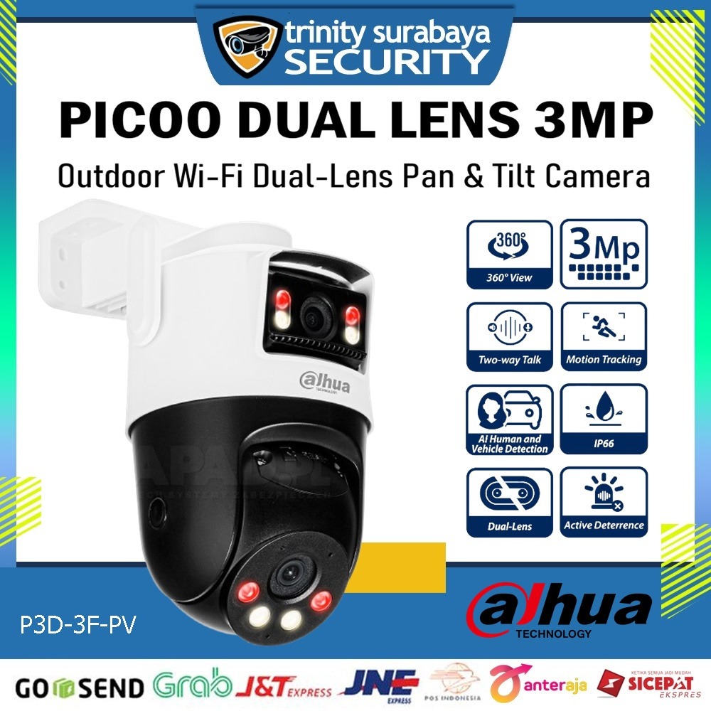 CCTV Wifi Outdoor DAHUA Picoo Dual Lens Trinity