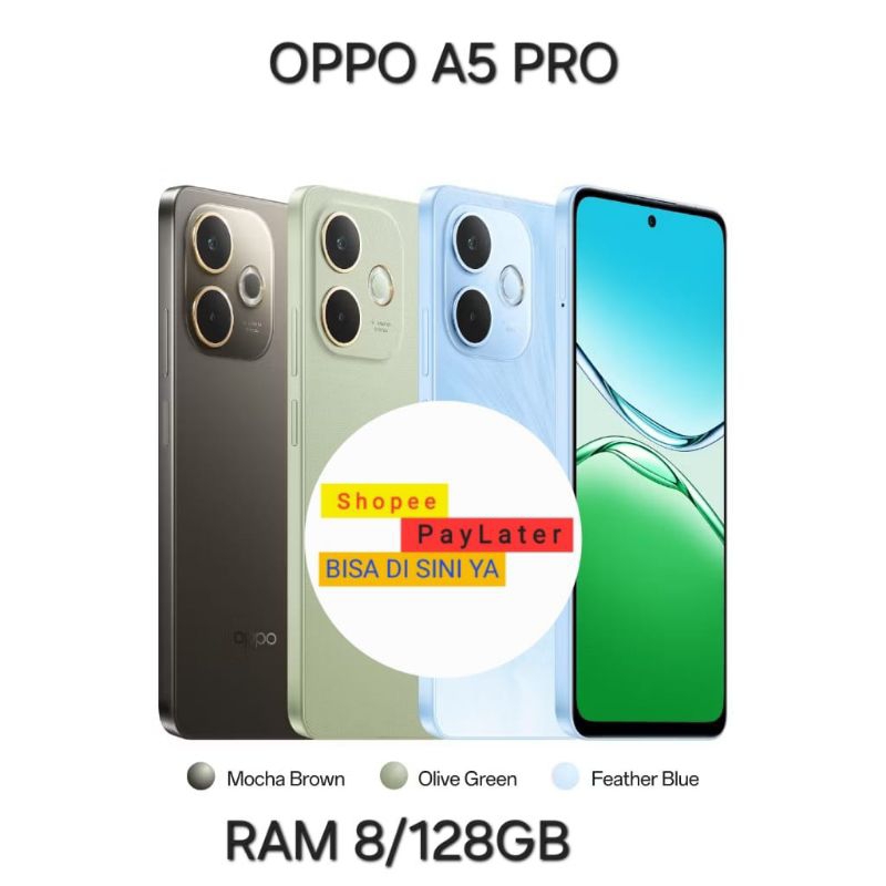 OPPO A5 PRO RAM 8/128GB | SNAPDRAGON 6S 4G GEN1 NEW 2025 GARANSI RESMI