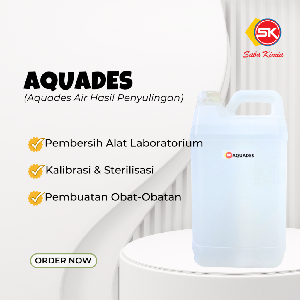 Aquadest 5 Liter - Distilled Water Air Suling Air Aki