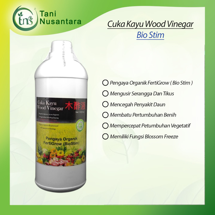 Cuka Kayu Bio Fertilizer 1 Liter - Pupuk Penyubur Anti Hama Insektisida Pestisida Organik