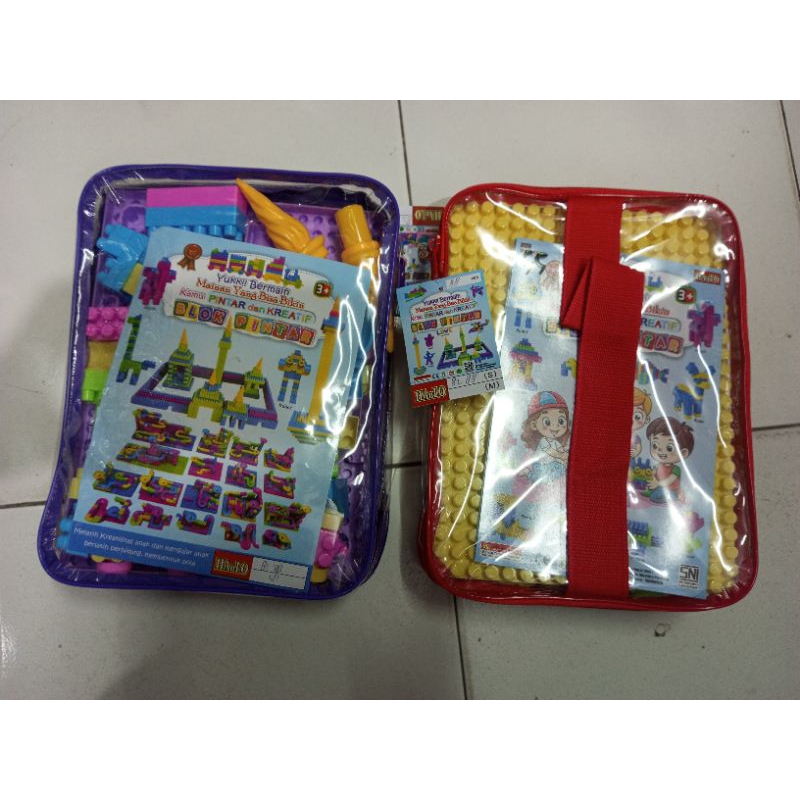 Mainan Anak Block Tas Hanlo 88pcs 8288