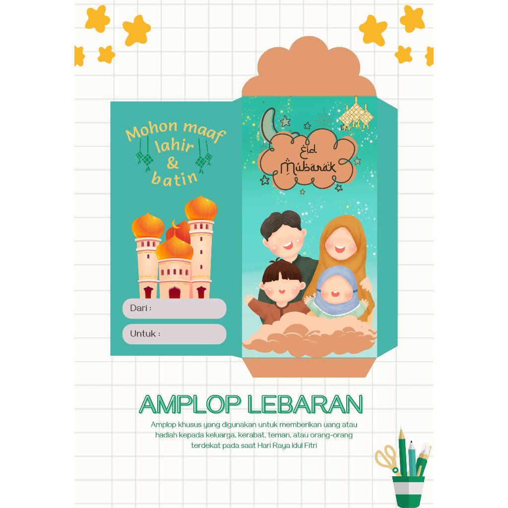 

(10 PCS) AMPLOP LEBARAN/EID MUBARAK IDUL FITRI RAMADHAN AMPLOP ANGPAO LEBARAN MURAH/AMPLOP BESAR