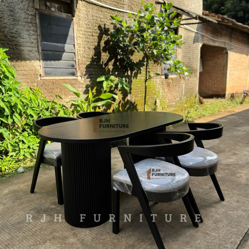 CUSTOM ORDER SET MEJA MAKAN, DINING SET MINIMALIS KAYU JATI, DINING CHAIR