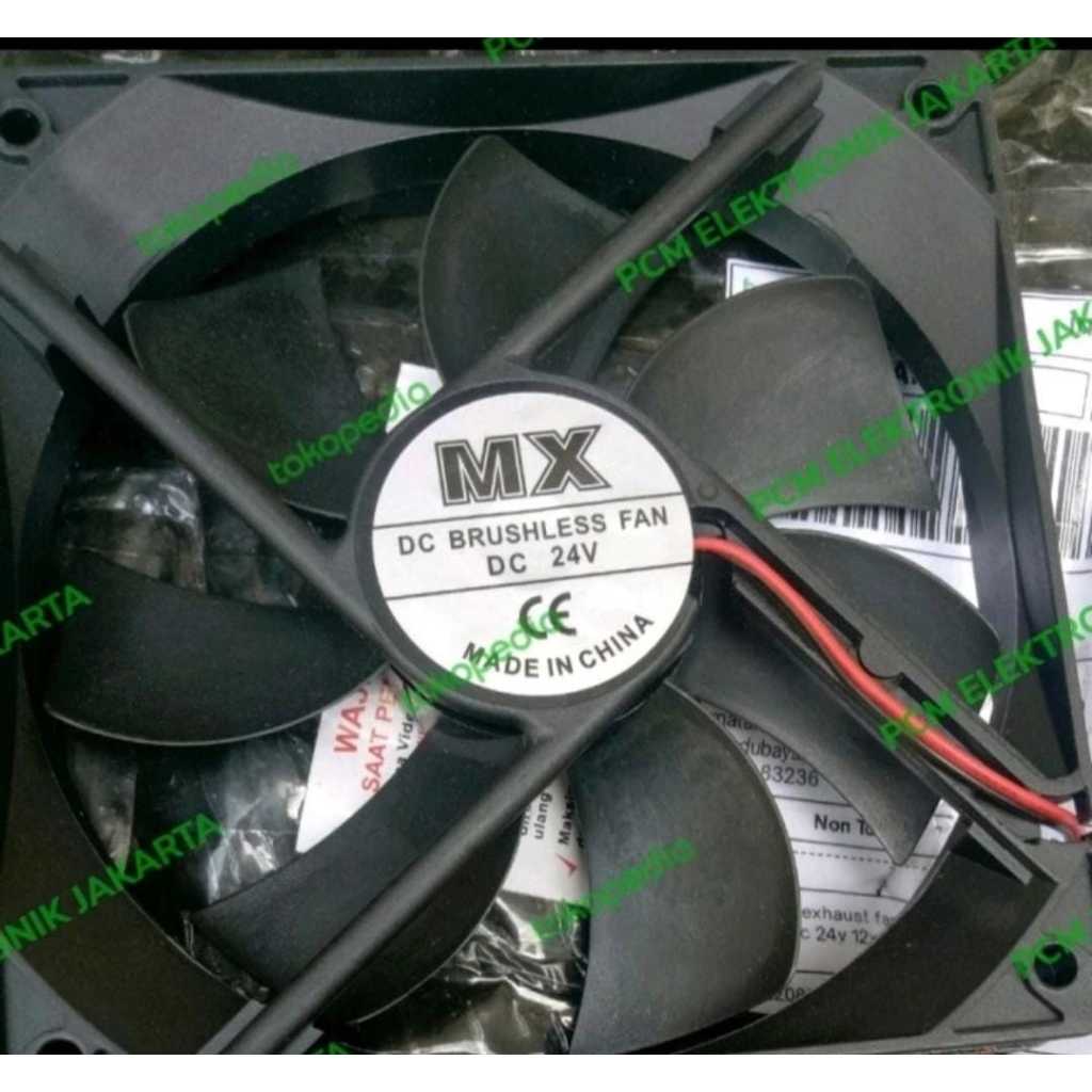 RD1178 cooling fan exhaust fan kipas pendingin dc 24v 12x12 12 cm 24 volt dc by PCM LTC GLODOK