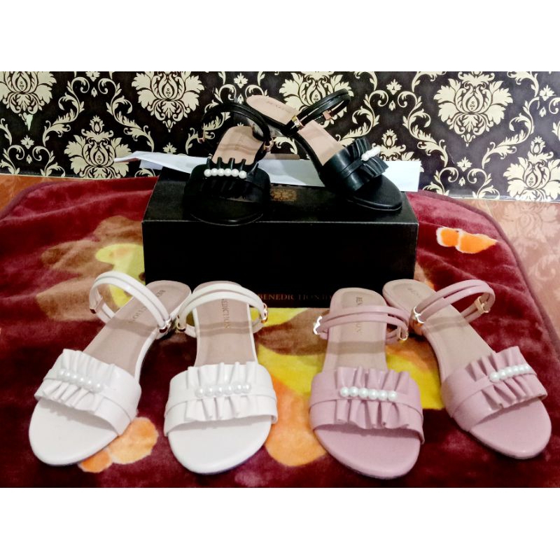 Sandal mutiara Hak kaca Anak