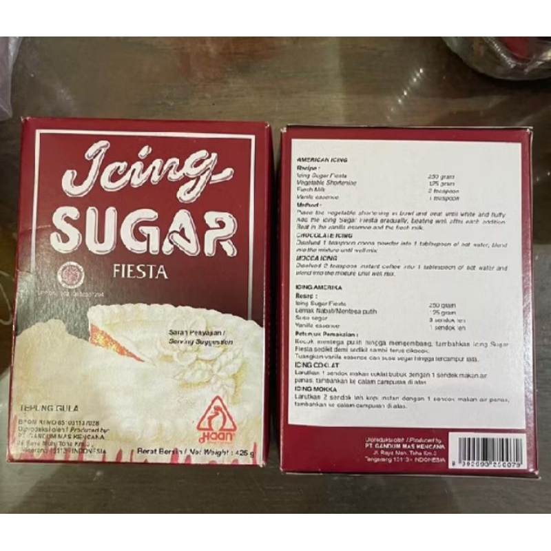 

HAAN ICING SUGAR FIESTA/ICING SUGAR 425GRAM