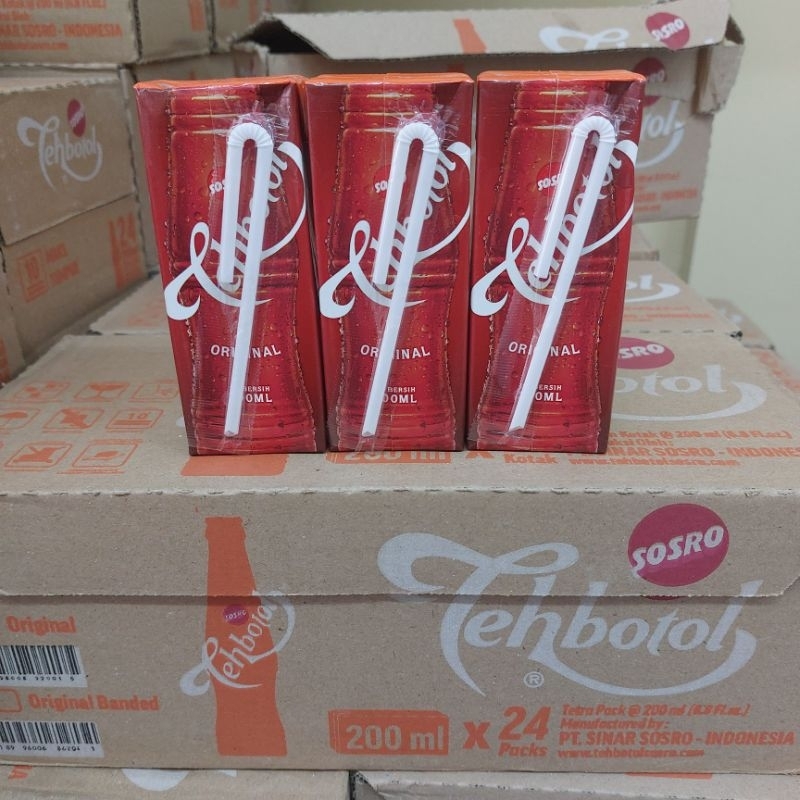Teh Botol Sosro Kotak 1 dus 24 × 200ml