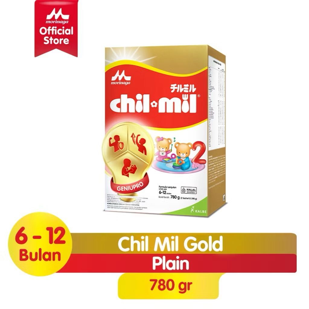 

Morinaga Chil Mil Gold Plain 780gr/800gr Usia 6-12 Bulan