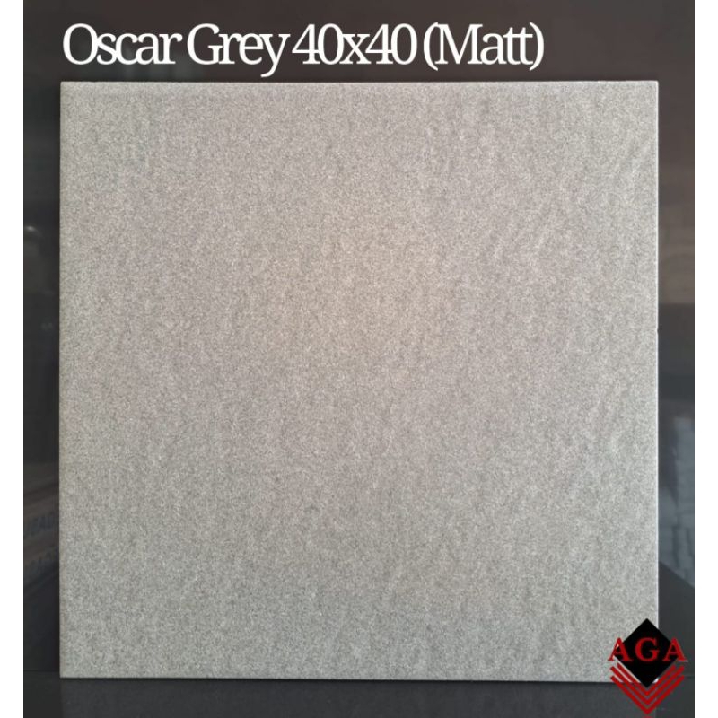 KERAMIK LANTAI 40X40 OSCAR GREY TIMBUL (MATT)