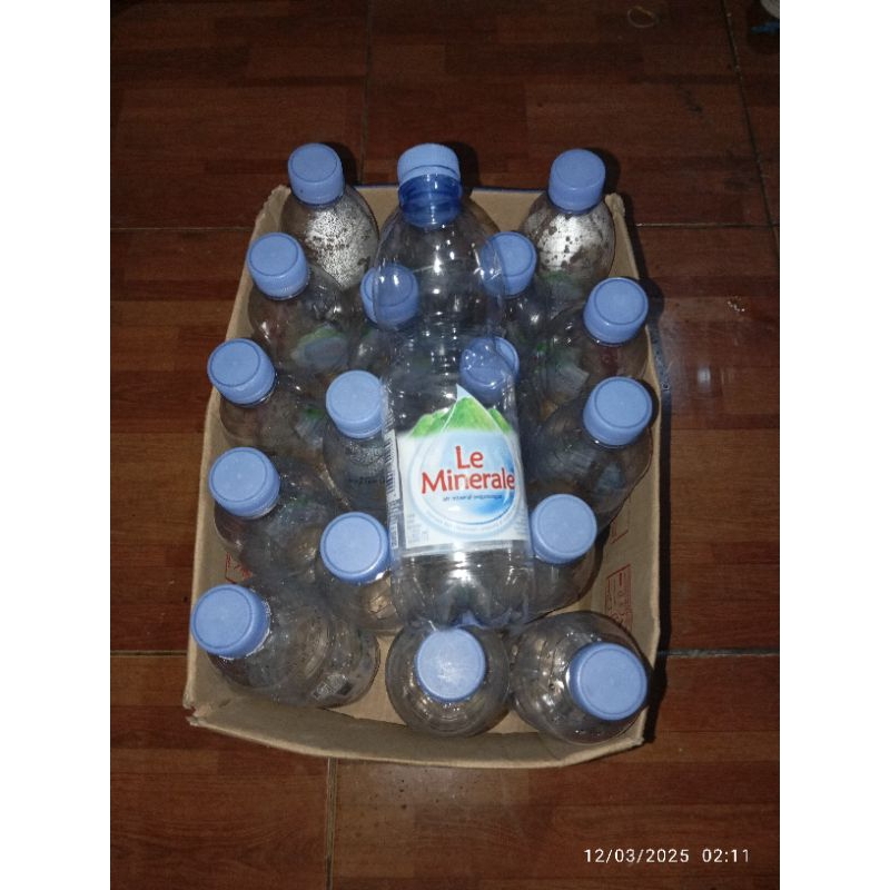 Botol plastik bekas 600ml Le Minerale
