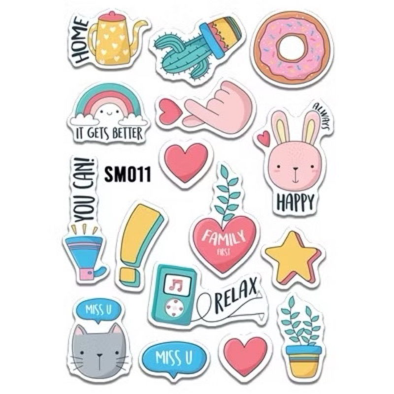 

Sticker tumbler lucu & Sticker sanrio edition and love lucu murahhh