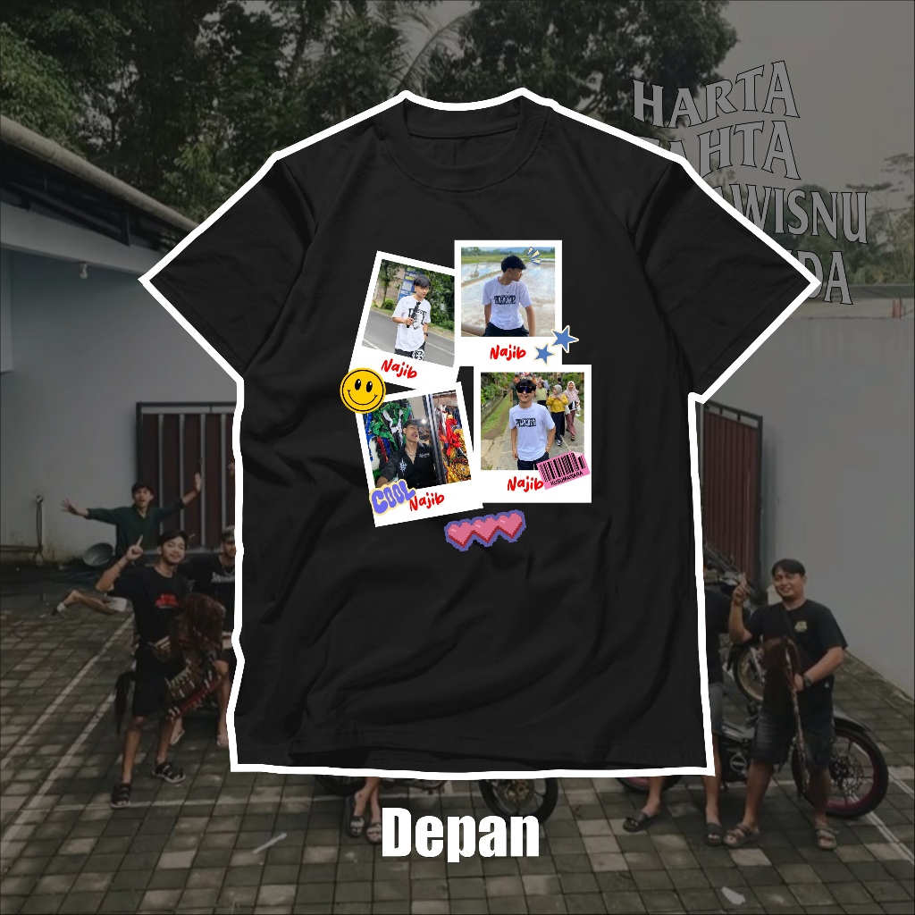 Kaos Najib Kusumawara Polaroid Edition Garuda Wisnu Satria Muda GWSM Anak dan Dewasa