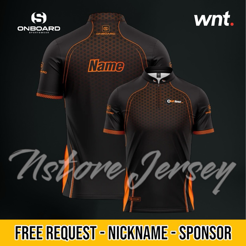 Jersey Billiard 8Pol Nineball Onboard Kerah sanghai Free Request nickname & Logo Team