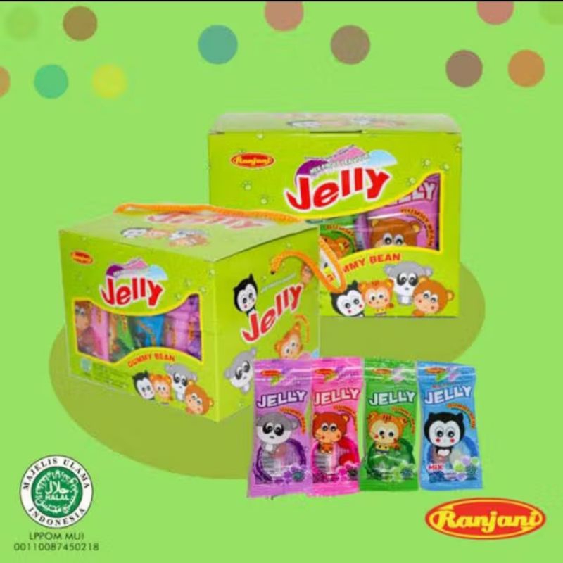 

Ranjani Jelly Gummy Bean 1 box isi 30 sechet