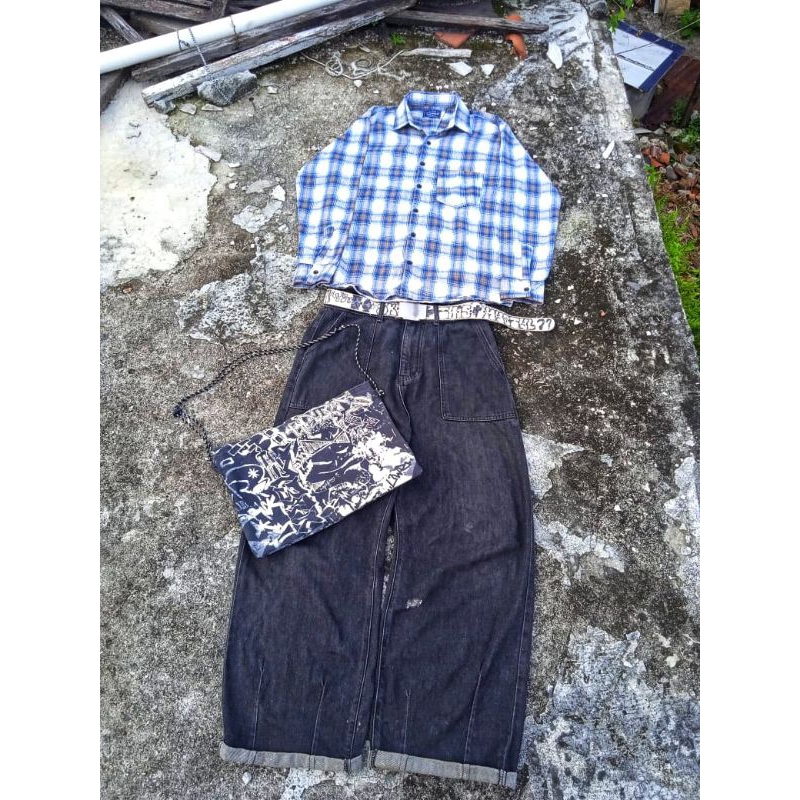 kemeja veterano blue