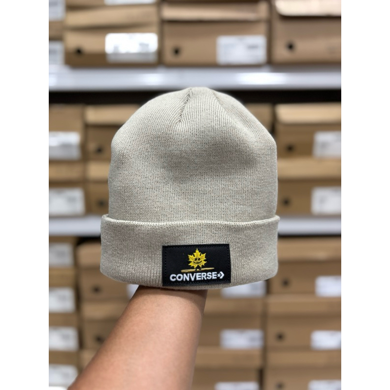 TOPI BEANIE CONVERSE CHUCK TAYLOR  ALL STAR CON10026112A01 A02 BEIGE BLUE ORIGINAL CAP CONVERSE