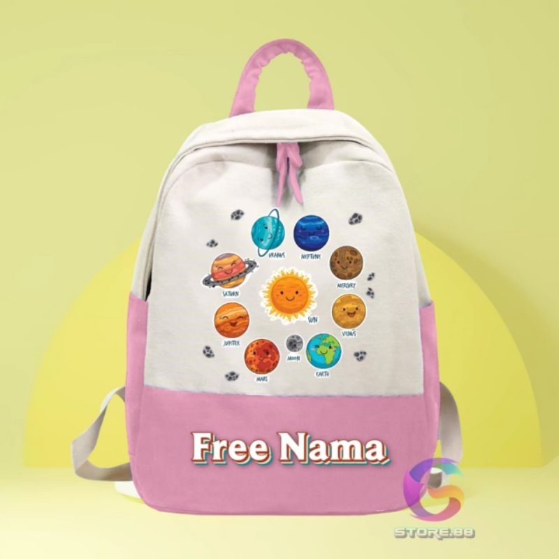 Tas planet Tata surya tas anak sekolah