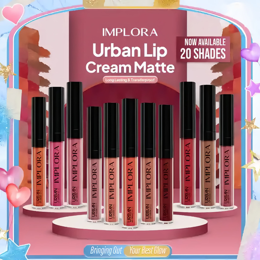IMPLORA Urban Lip Cream Matte 20 Warna