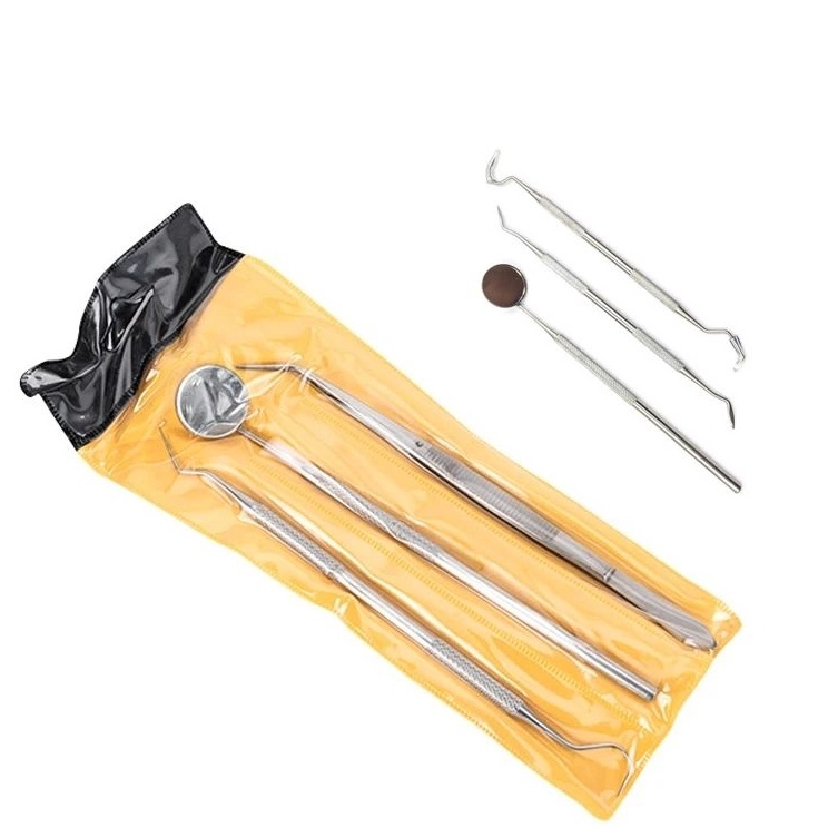 BISA COD Stainless Steel Standart Dental Diagnostic Kit Isi 3 Kaca Mulut Pindet Sonde untuk Diagno G