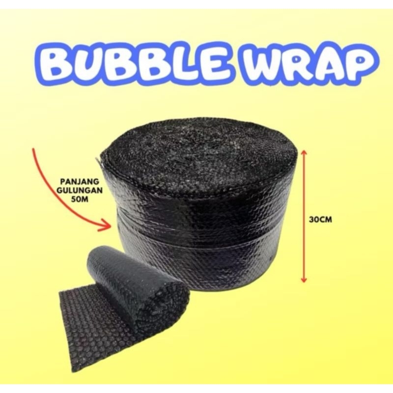 

BUBBLE WARP HITAM PREMIUM PLASTIK PACKING UK 30 X 50 WATERPROOF