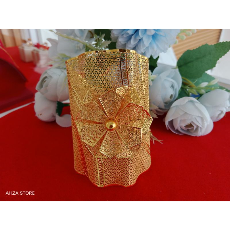 gelang kendari dubai lapis emas 24k wanita motif xuping bangkok
