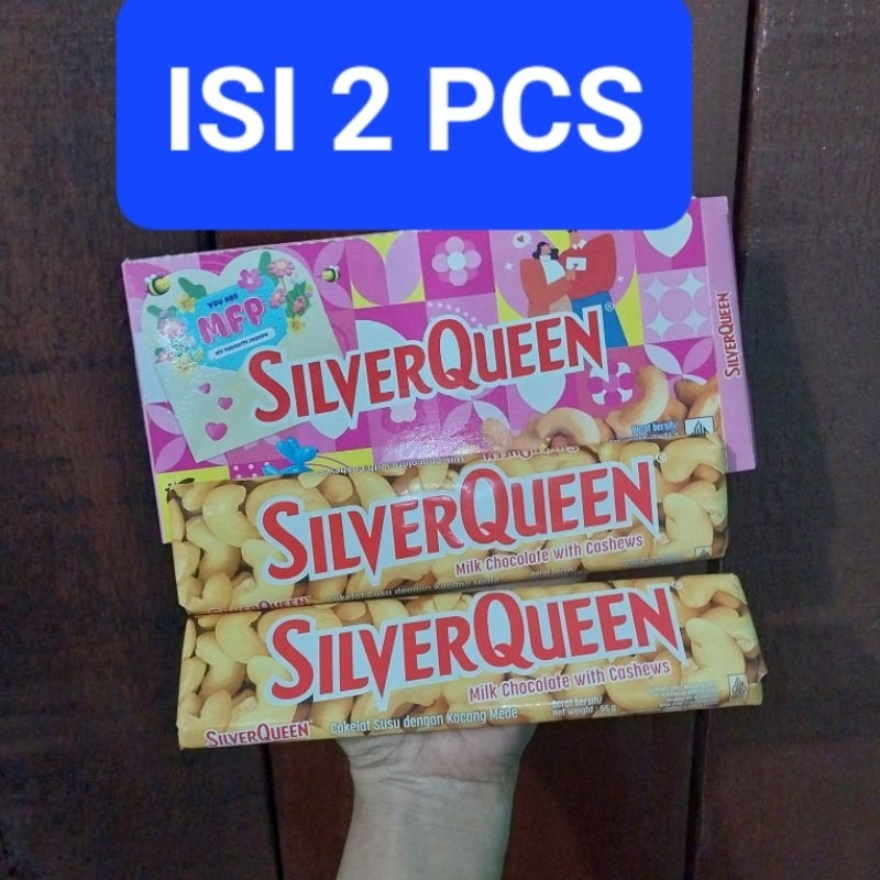 

COKLAT SILVERQUEEN 55 GRAM SPECIAL PACK PROMO DAPAT 2 PCS