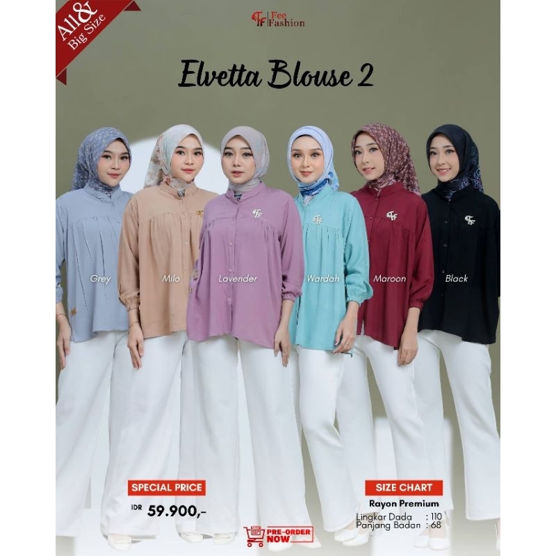 Elvetta Blouse 2 by Fee Fashion/Atasan Wanita