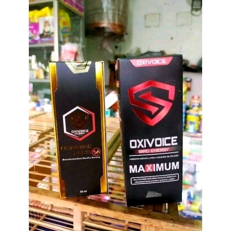 satu paket vitamin burung oxivoice plus dan oxivoice maximum original untuk semua burung Vitamin Unt