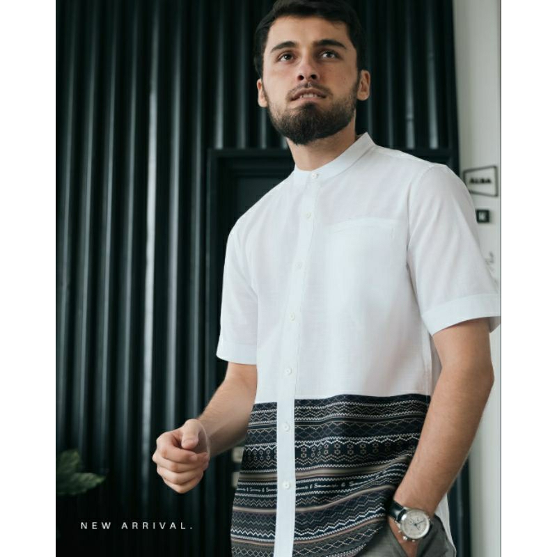 Samase Kemko Lower Batik R084 Kemeja Koko Lengan Pendek