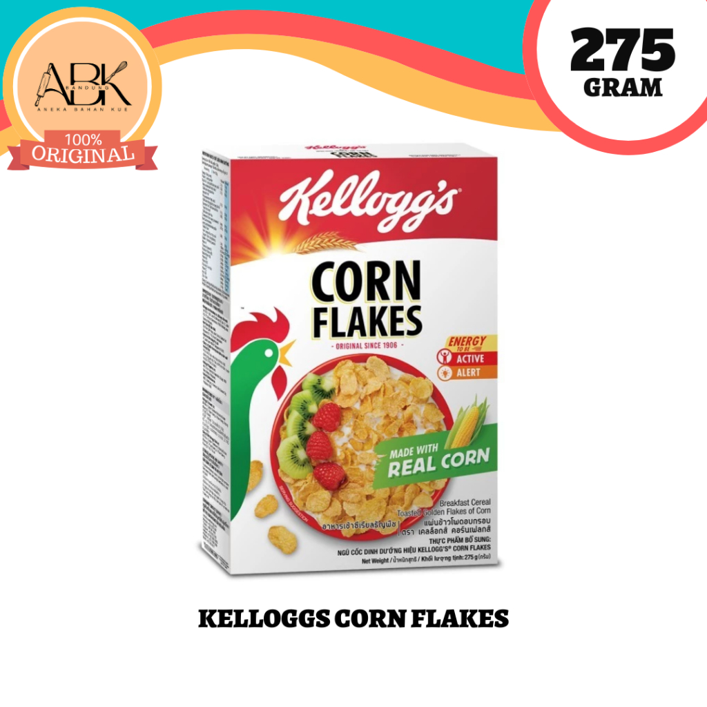

Kelloggs Corn Flakes Cereal 275 gram | Kellogs Sereal Cornflake | Cornflakes