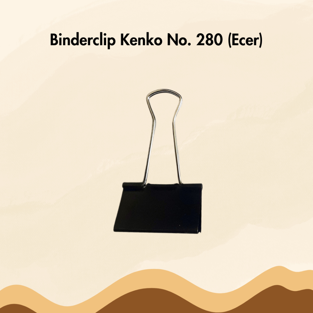 

Binder Clip Kenko No 280 Satuan Ecer Per Pcs Paper Clips Penjepit Klip Kertas Besar