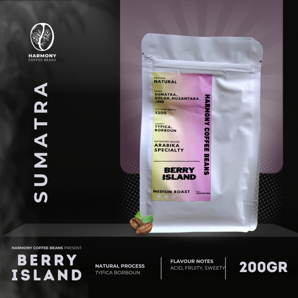 

Kopi Arabika Solok Natural Berry Island - Coffee Arabica Kemasan 200gr