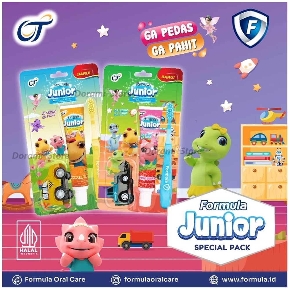 Formula Junior Pasta & Sikat Gigi 2in1 / Pasta dan Sikat Gigi Formula Untuk Anak