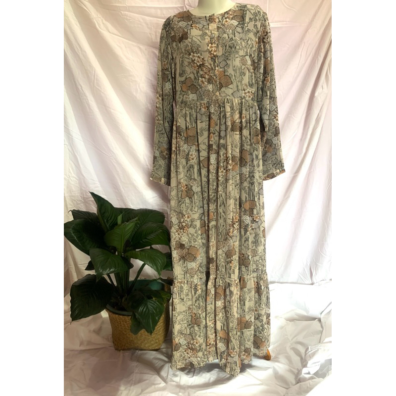 Gamis Bunga Zerina Banu
