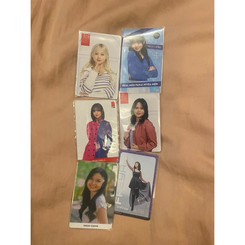 Photocard JKT48 Infinix Jtrust nivea summer nicetoseeyou freya ael indah feni fiony