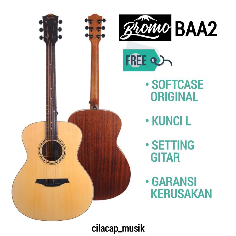 GITAR AKUSTIK BROMO BAA2 GITAR BROMO BAA2 ORIGINAL