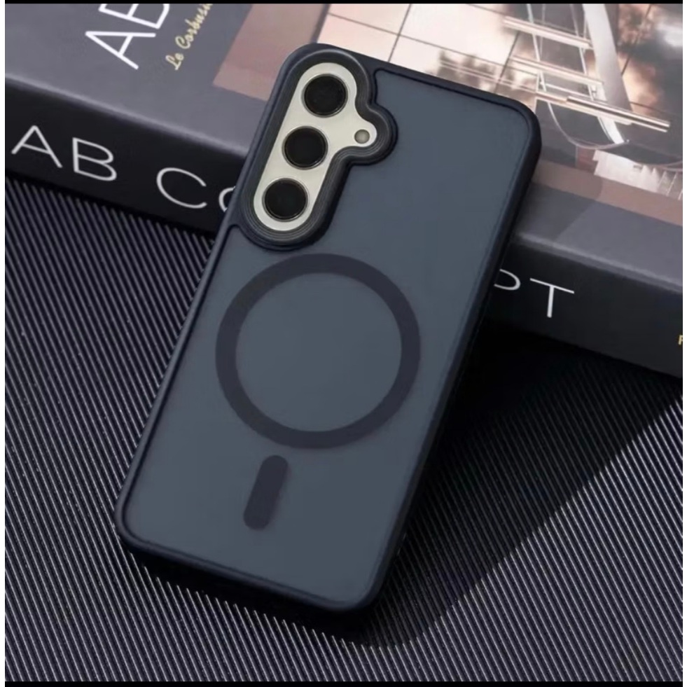 Case ORI 100% Magsafe Matte Black Edition For SAMSUNG S20 FE S21 FE S23 FE S22 S22+ S23 S23+ S24 S24