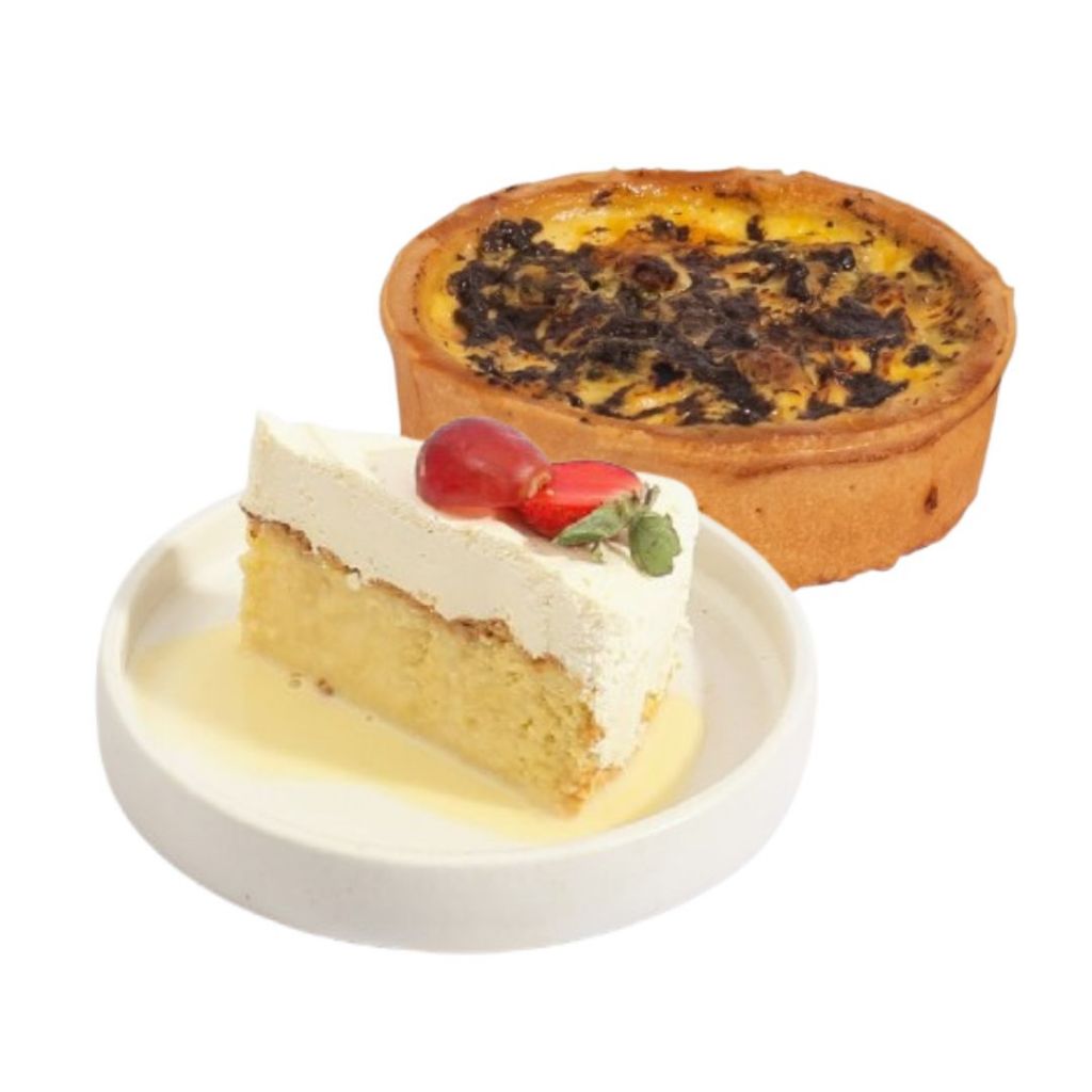 

IFTAR PACKAGE - Quiche Lorraine Truffle & Tres Leches - Pie - Slice Cake