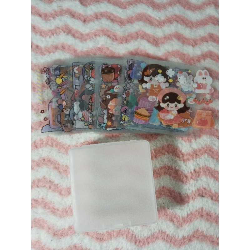 storage box free 50pcs sticker momo (WAJJB BACA DESK]