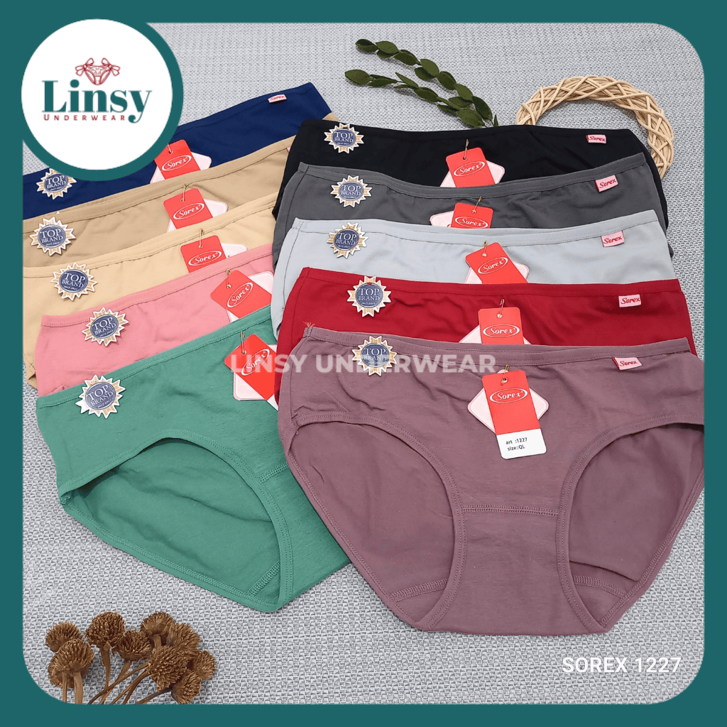 Promo Sorex ISI 6 Celana Dalam 1227 Sorex Cd Wanita katun M L El QL Lusinan