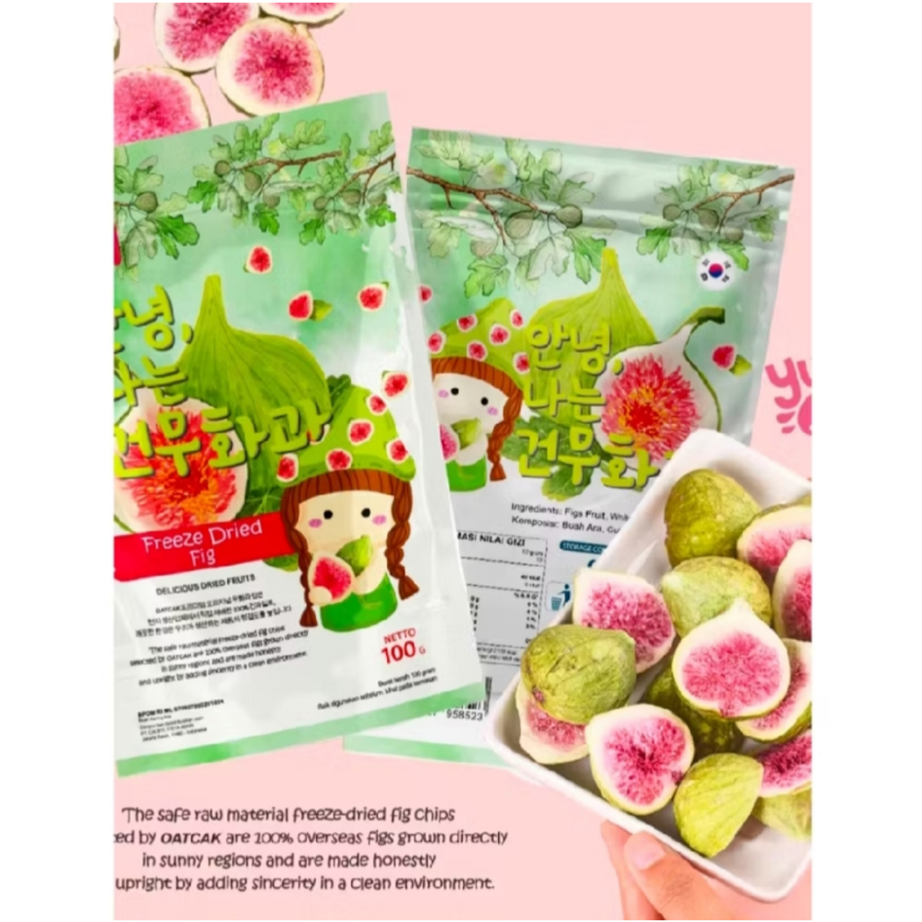 

Bundling 3 Bks/Pcs Freeze Dried Fruits Buah Tin Buah Ara Krispi Snack Viral Buah Kering Figs Fruits